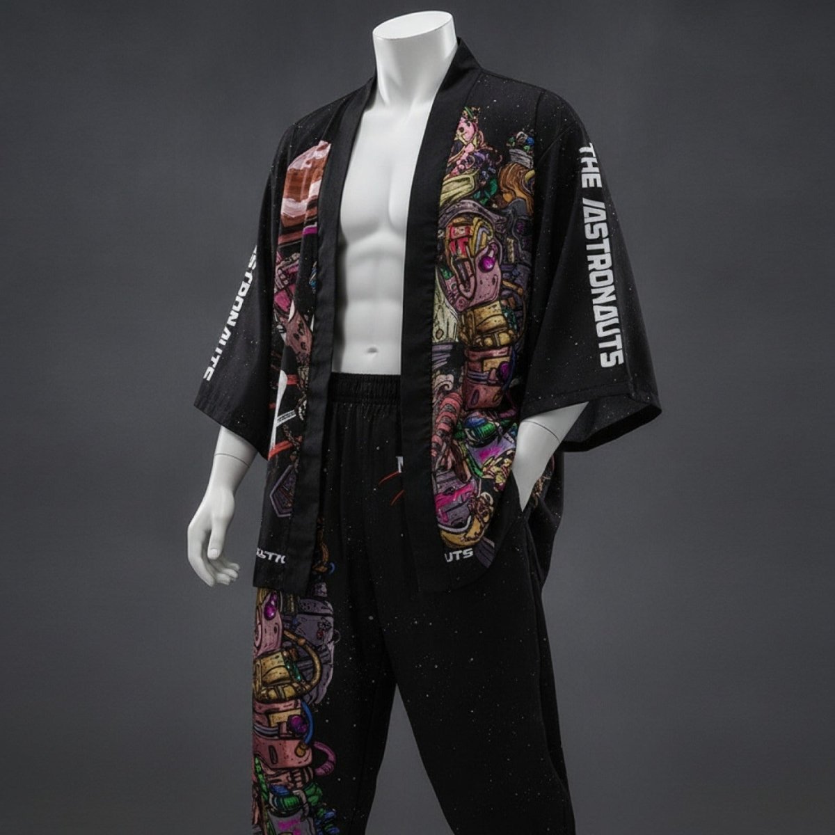 Ensemble Kimono Pantalon Homme – Noir - XXS