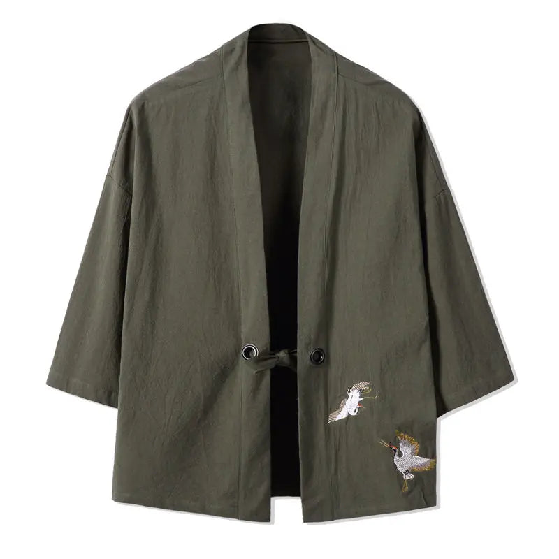 Robe Longue Lin Homme Style Chinois