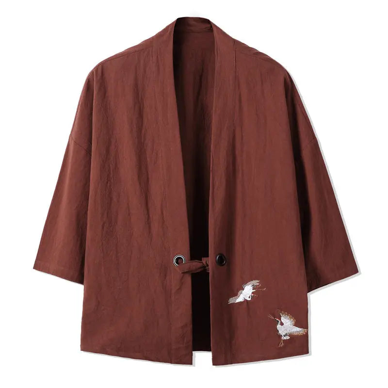Robe Longue Ethnique Homme en Lin