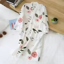Pyjama Kimono Gaze de Coton Femme