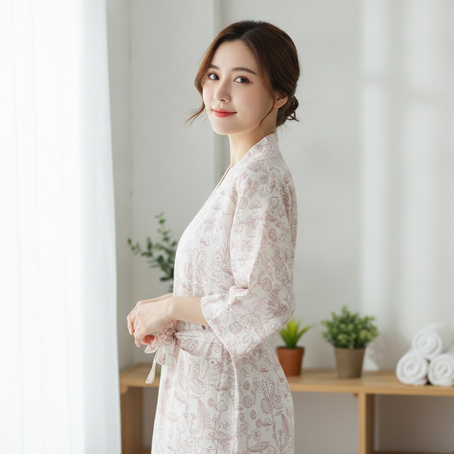 Pyjama Kimono Gaze de Coton Douceur Japonaise