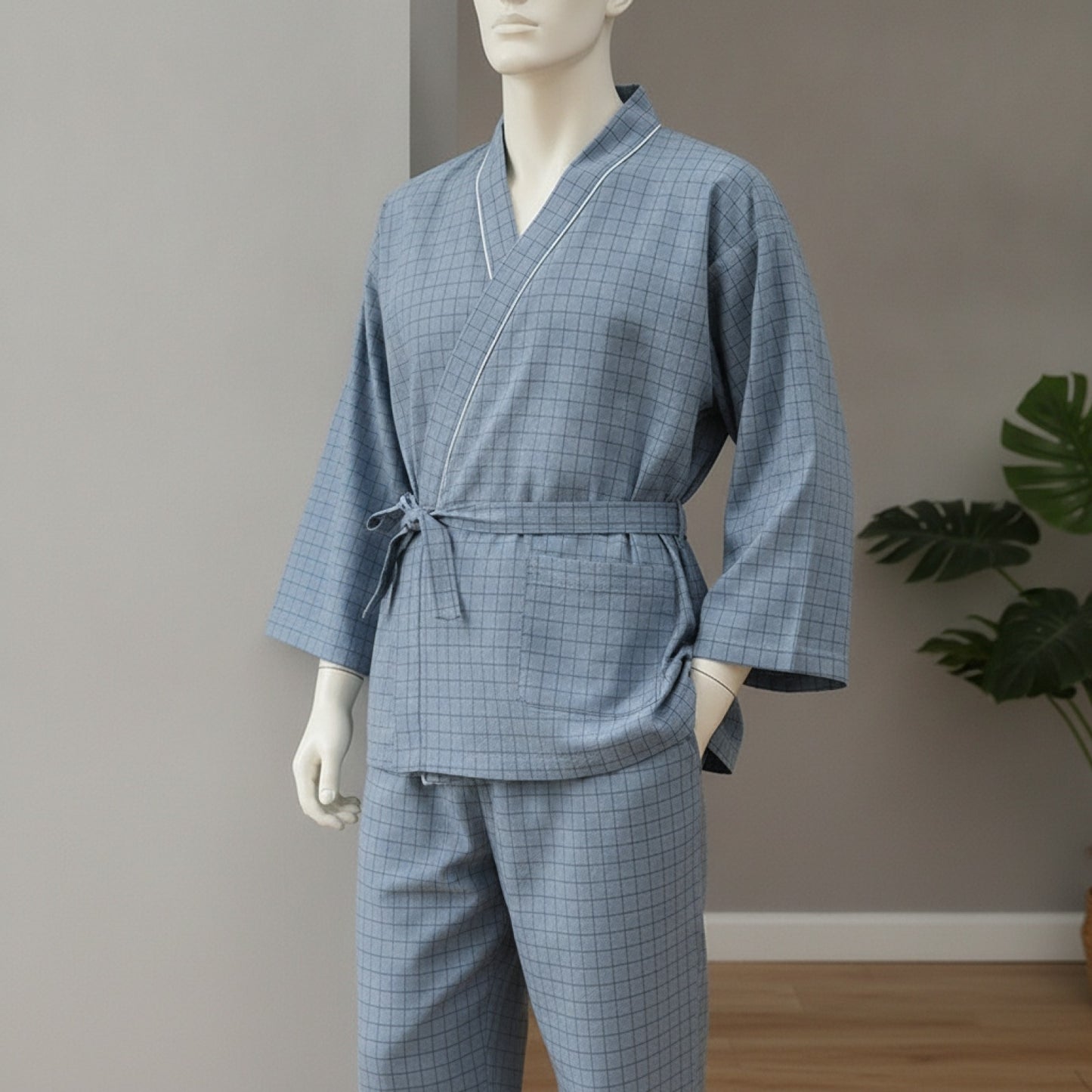 Pyjama Kimono Couple Coton Léger Été