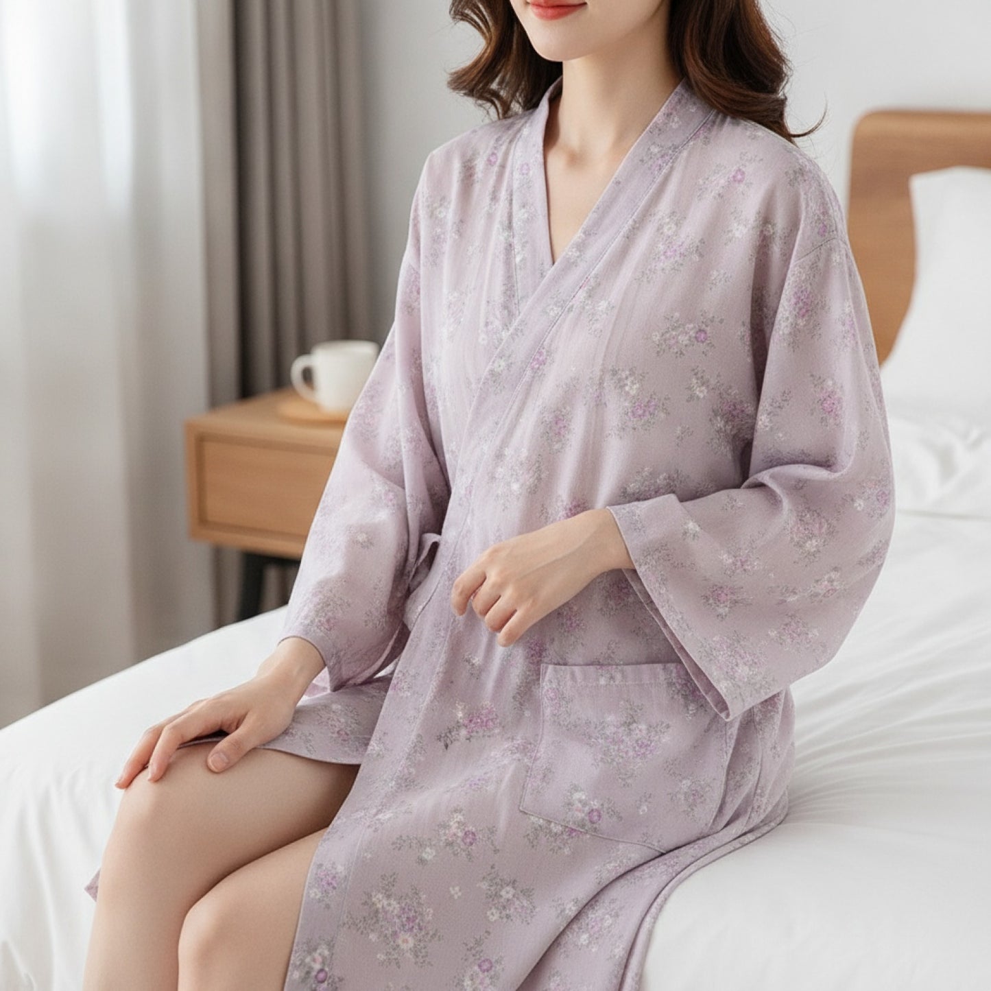 Pyjama Kimono Gaze de Coton Douceur Estivale