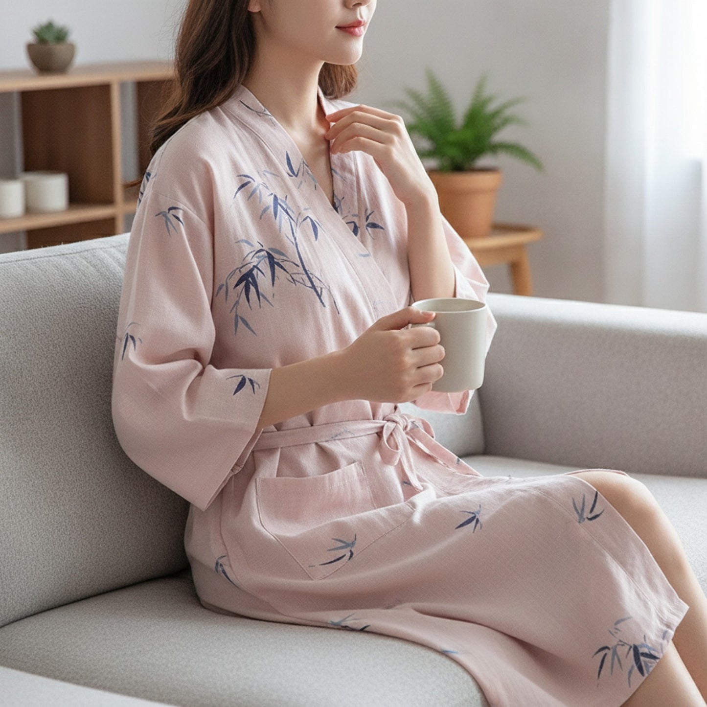 Pyjama Kimono Gaze de Coton Femme