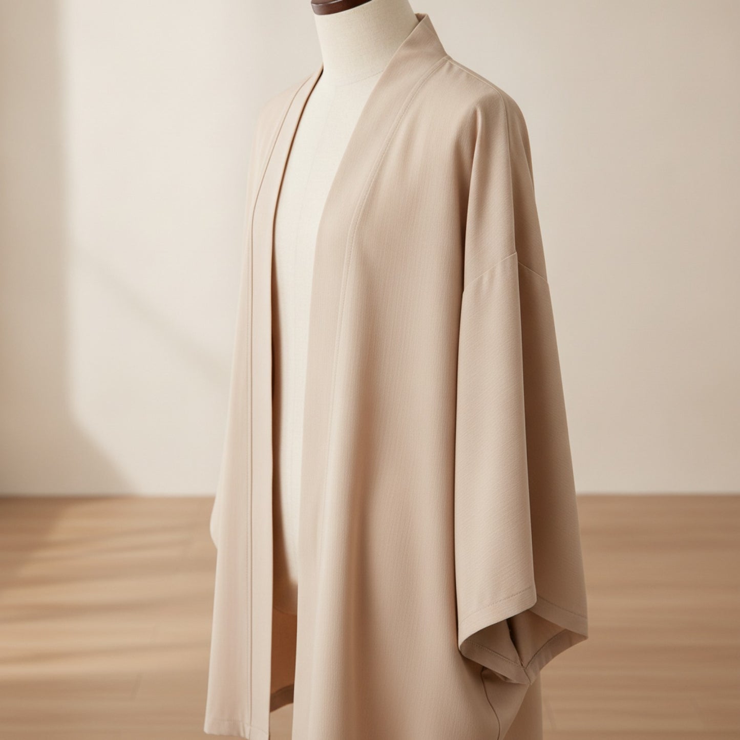 Poncho Kimono Long Unisexe Khaki