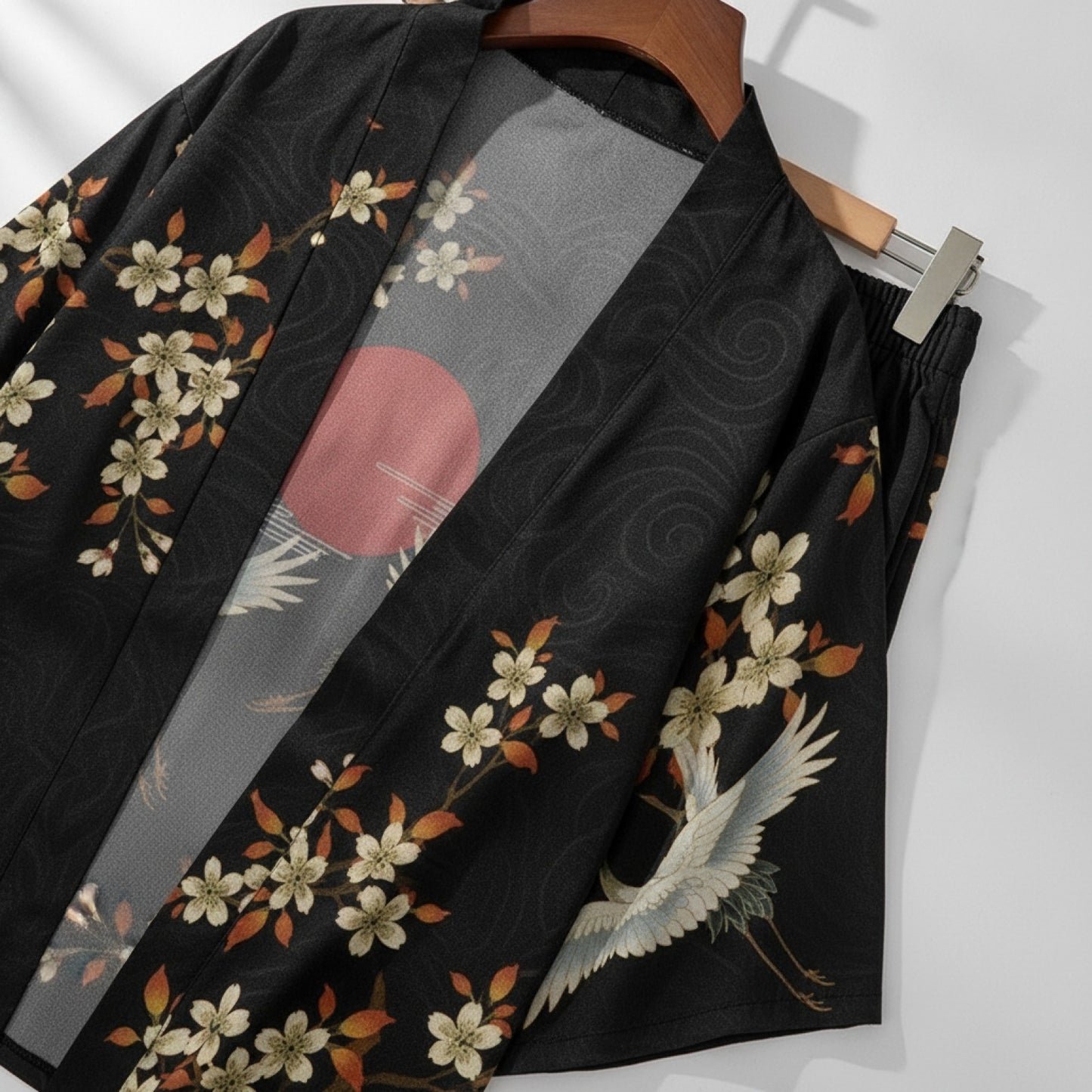 Ensemble Japonais Oversized Imprimé