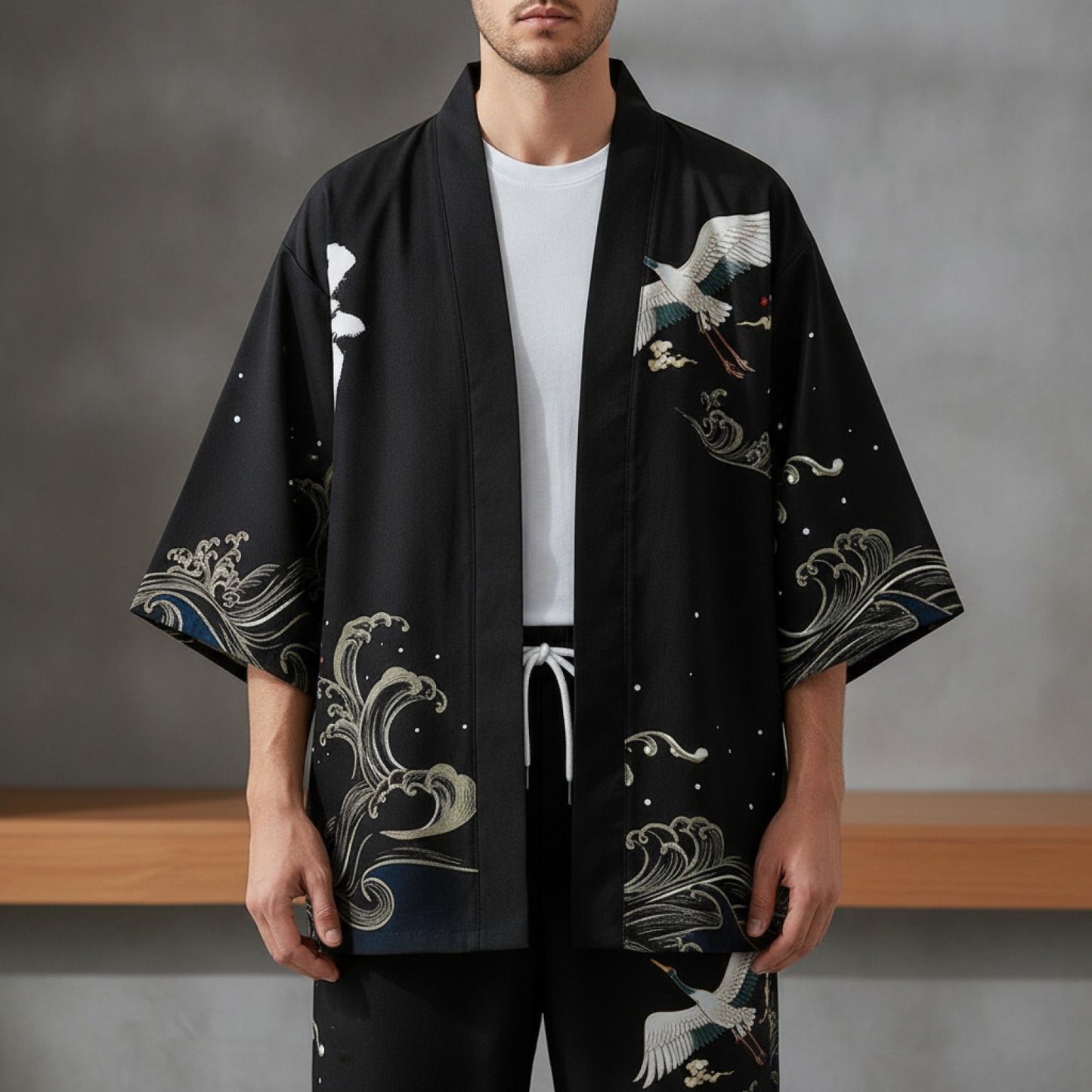 Ensemble Kimono Oversize Imprimé "Défaut"