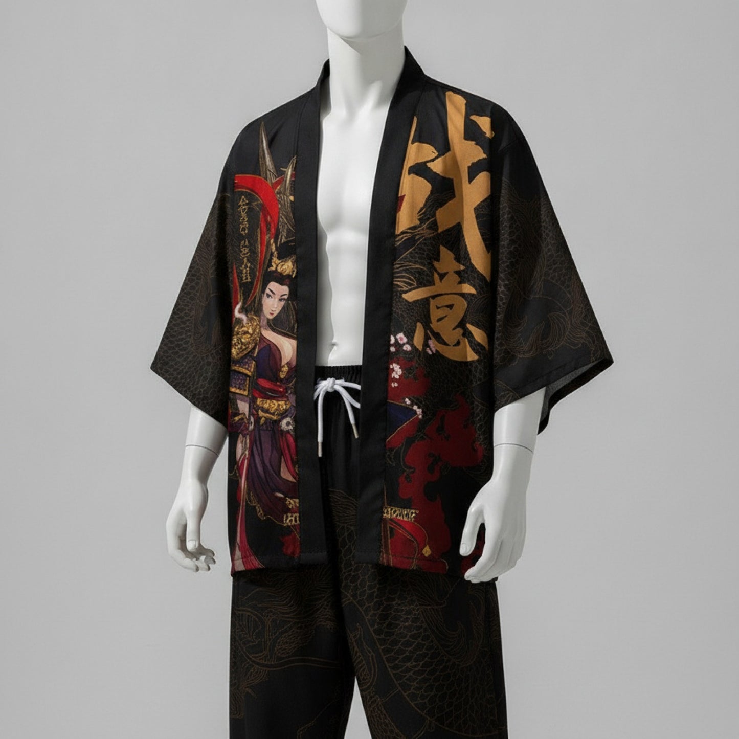Costume Japonais Oversize Imprimé "Défaut"