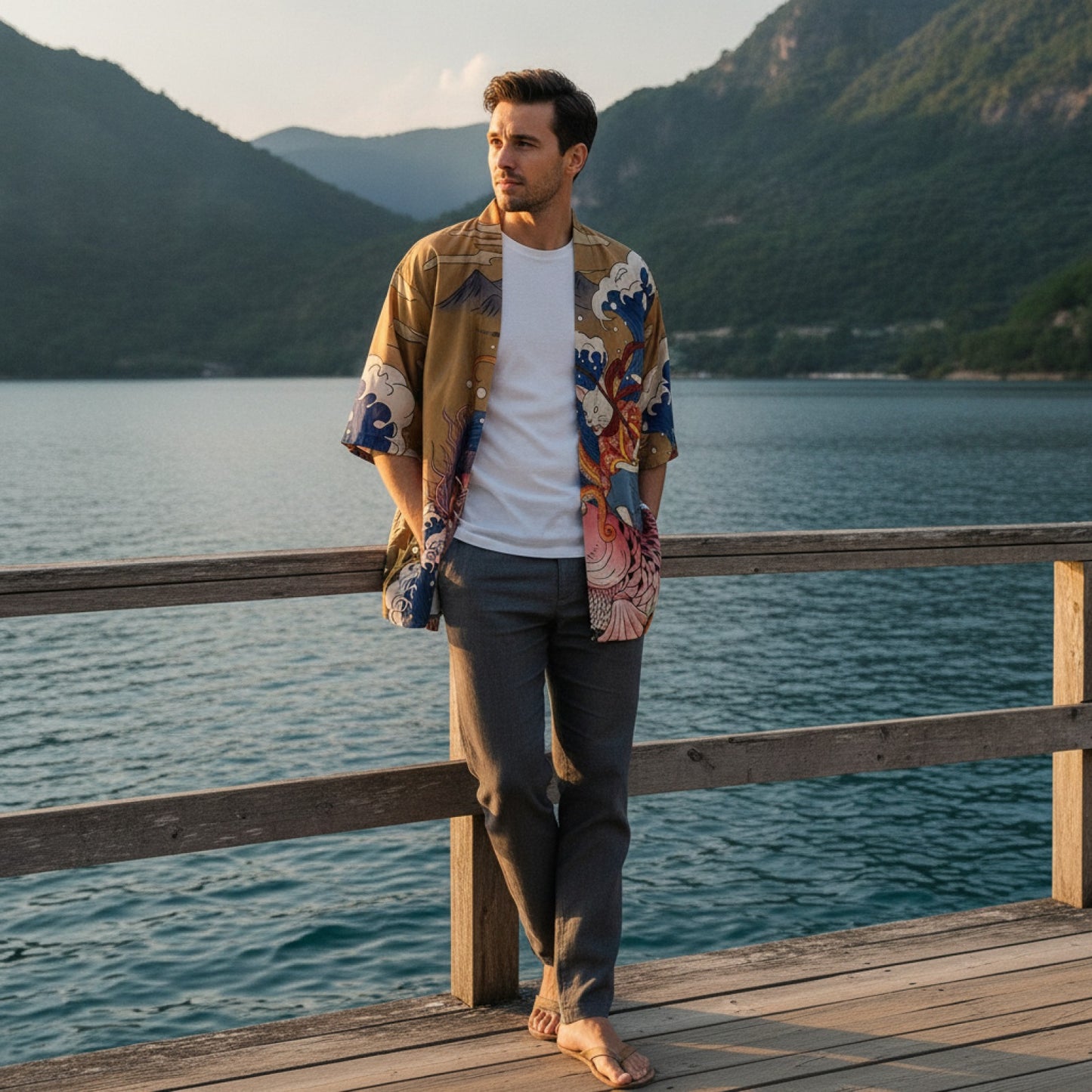 Kimono Ukiyoe Homme : Style Streetwear Japonais