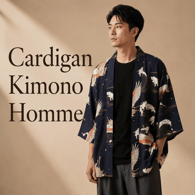 Cardigan Kimono Homme - Kimono Zen