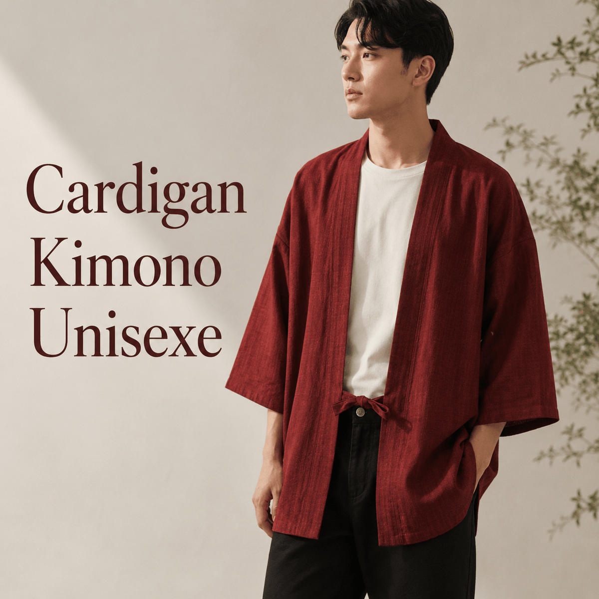 Cardigan Kimono Unisexe - Kimono Zen