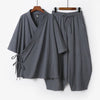 Pyjama Kimono Chinois Homme – Gris - M