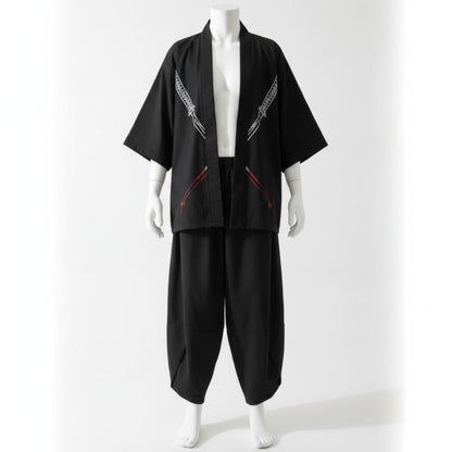 Ensemble Kimono Ample Homme – Noir - XXS