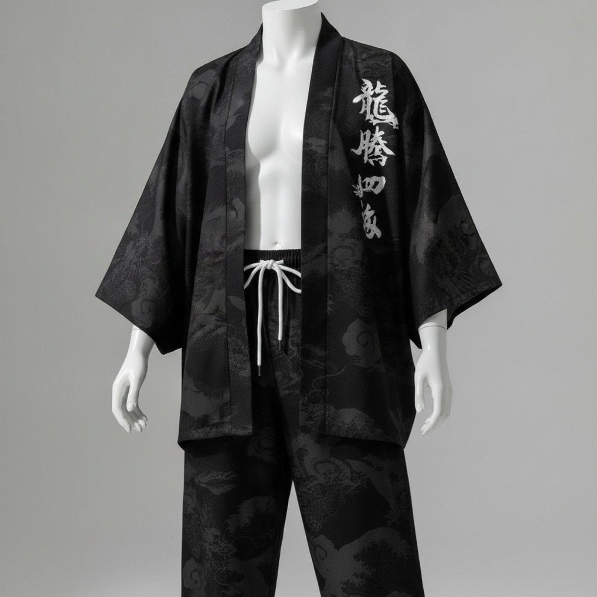 Ensemble Kimono Décontracté Homme – Noir - XXS
