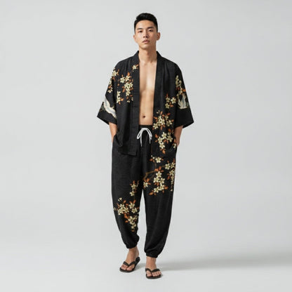 Costume Kimono Ample Homme – Noir - XXS