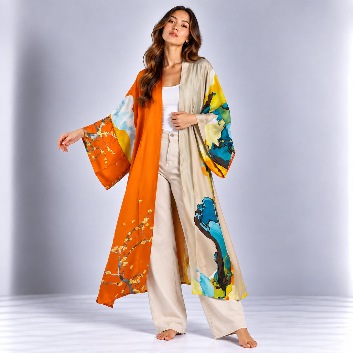 Kimono Long Sakura | Orange