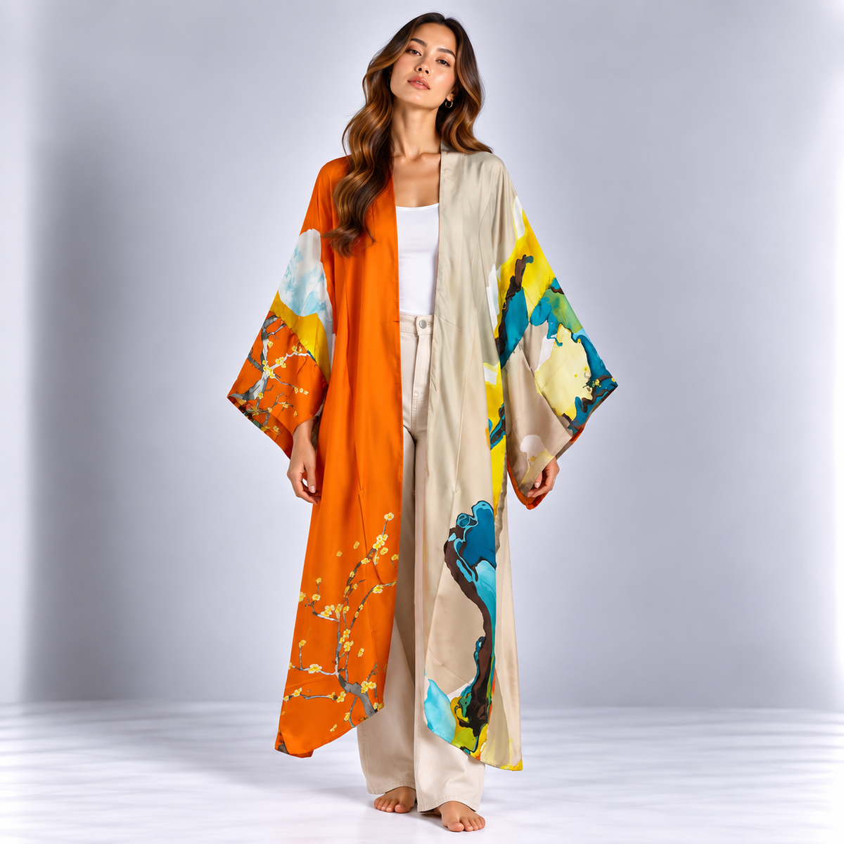 Kimono Long Sakura | Orange
