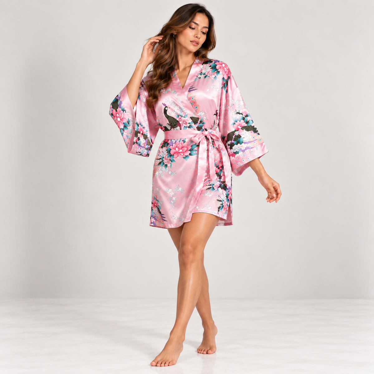 Kimono Court Paon | Rose
