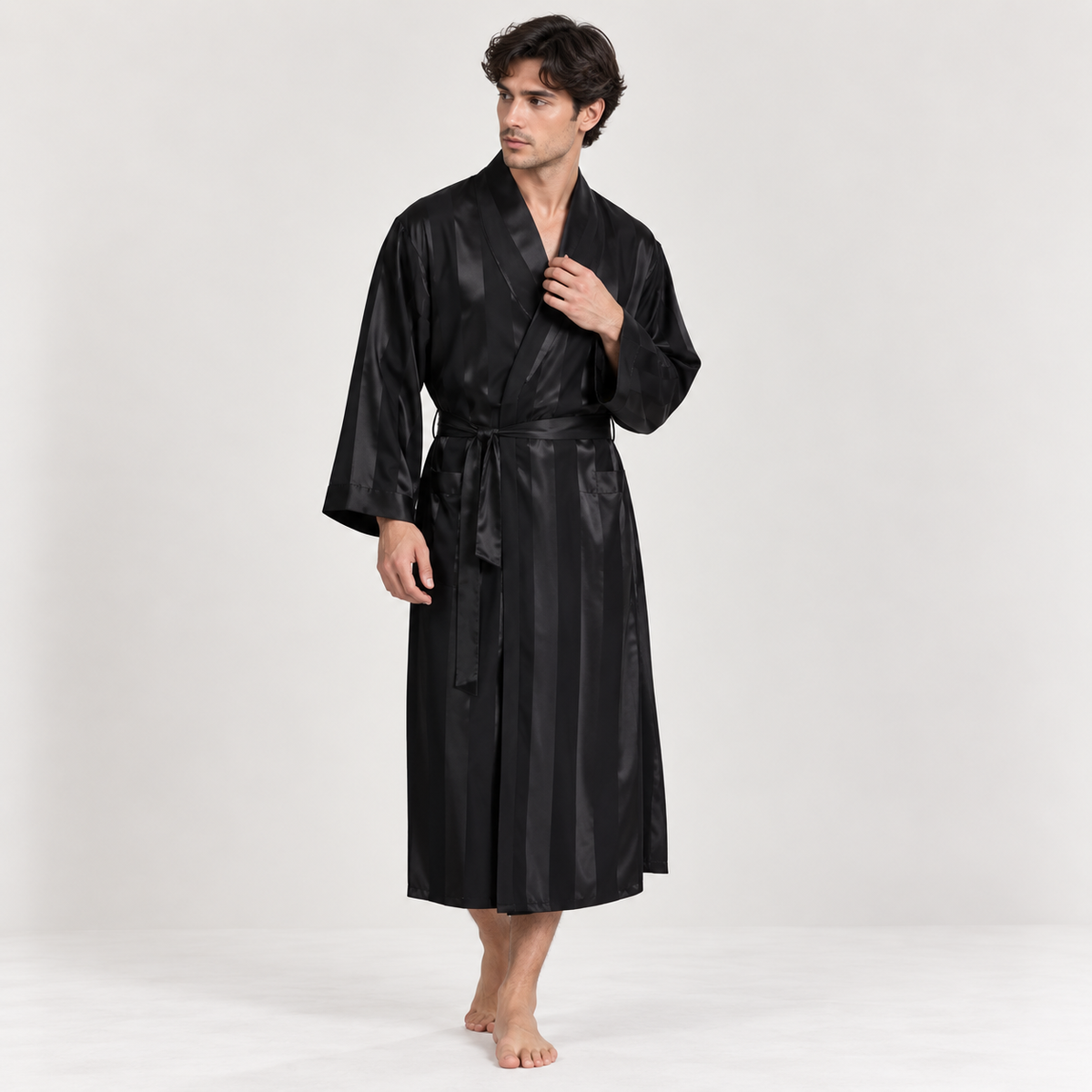 Peignoir Kimono Homme | Noir