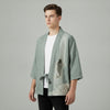 Cardigan Kimono Japonais Unisexe – Vert - XXS