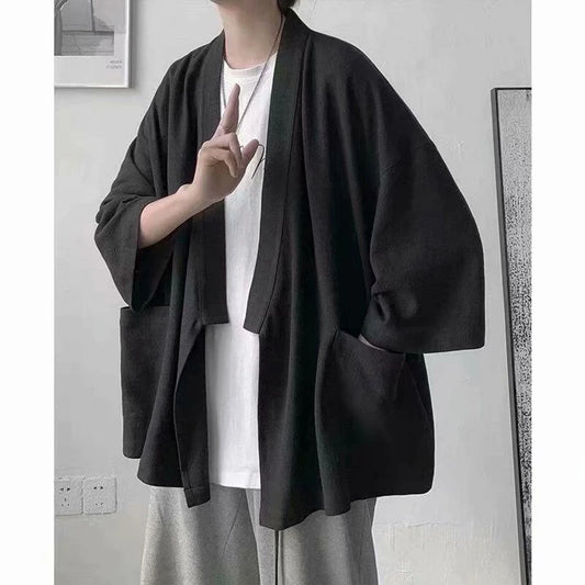 Kimono Style Chinois Homme – Noir - M