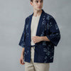 Haori Kimono Streetwear Unisexe – Bleu - XXS