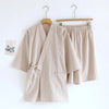 Pyjama Kimono Coton Homme – Beige - M