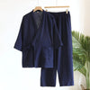 Pyjama Kimono Fine Homme – Bleu Marine - M