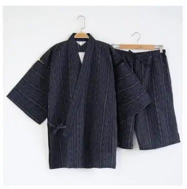 Pyjama Kimono Jinbei Homme – Bleu Marine - M
