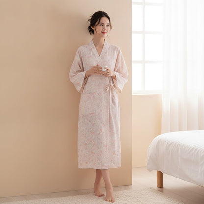Pyjama Kimono Confort Quotidien Femme – Rose - M