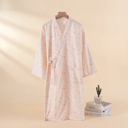 Pyjama Kimono Confort Quotidien Femme – Rose - M