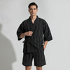 Pyjama Kimono Coton Homme – Noir - M