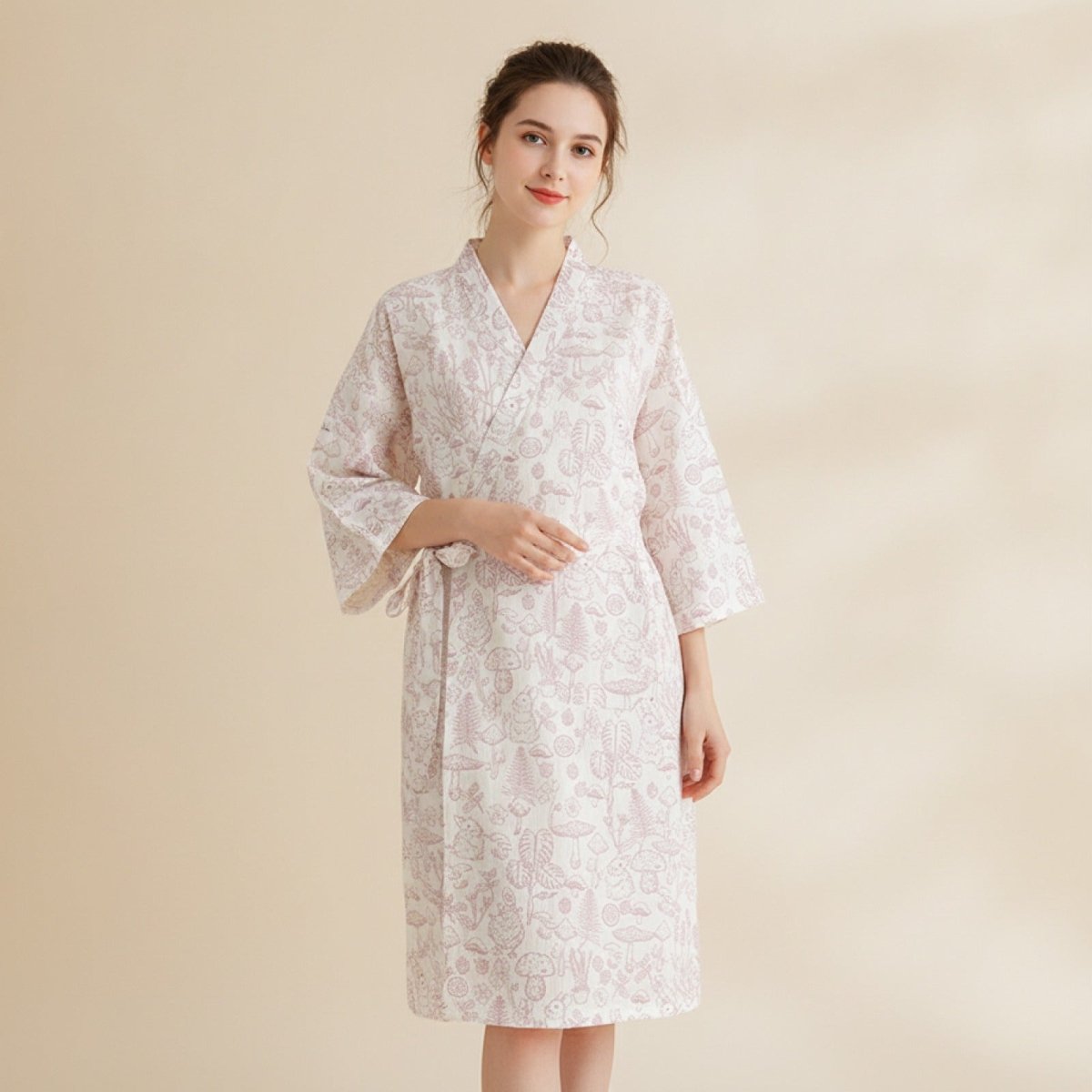 Pyjama Kimono Douceur Japonaise Femme – Rose - M
