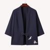 Robe Kimono Chinois Homme – Bleu Marine - M