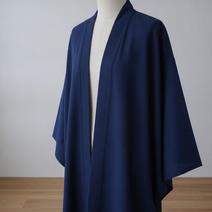 Robe Kimono Long Unisexe – Bleu - S