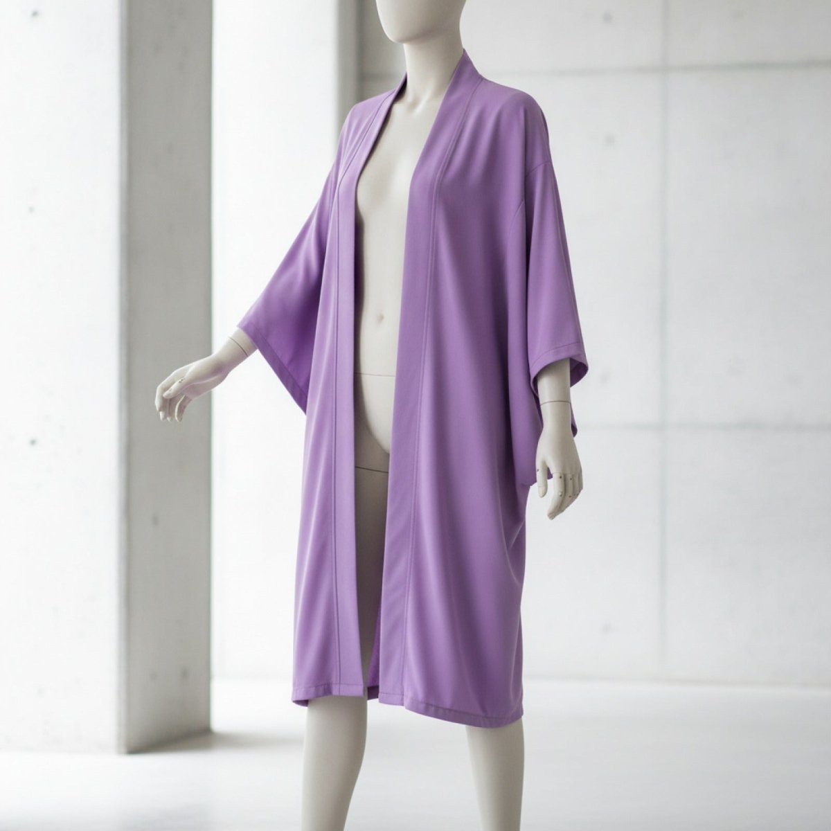 Robe Kimono Long Unisexe – Violet - S