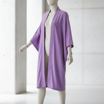 Robe Kimono Long Unisexe – Violet - S
