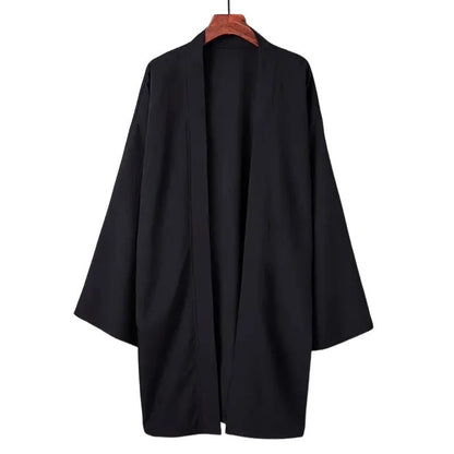 Robe Kimono Long Unisexe – Noir - S