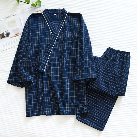 Pyjama Kimono Couple Coton Léger Été
