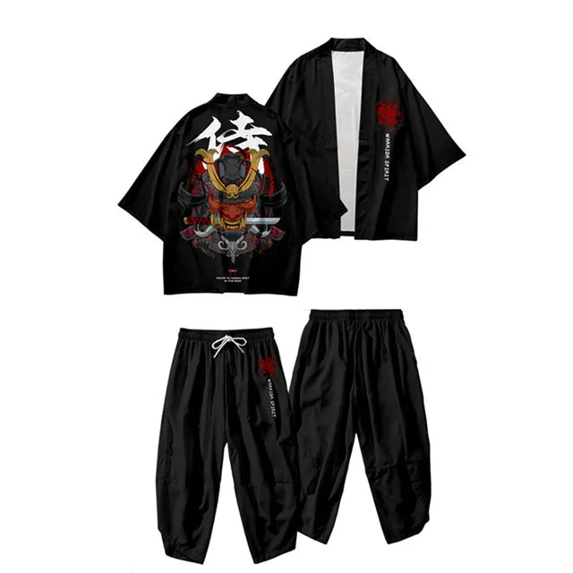 Ensemble Kimono Oversize Imprimé Homme