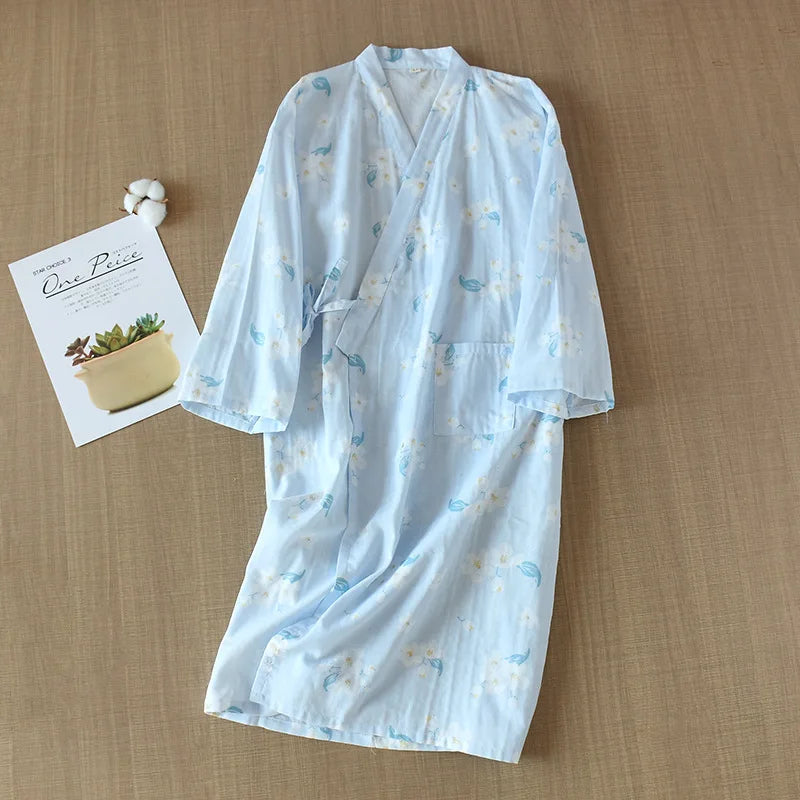 Kimono Gaze de Coton Douceur Japonaise