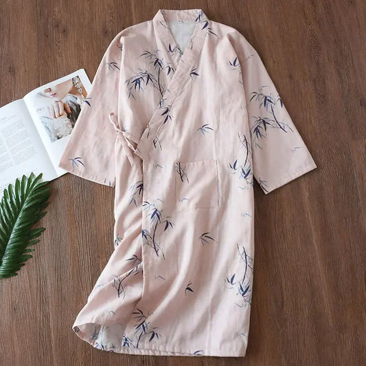 Pyjama Kimono Gaze de Coton Femme