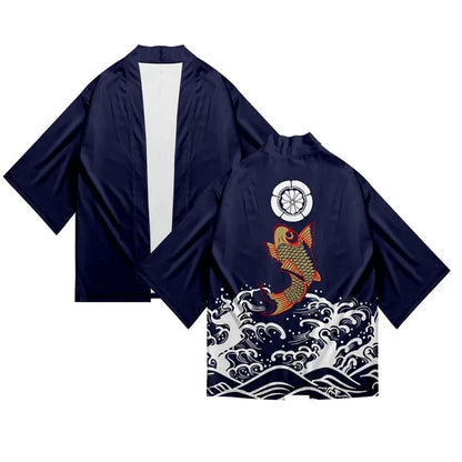 Kimono Homme Style Japonais Streetwear Ukiyoe