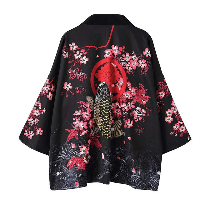 Robe Kimono Plage Inspiration Chinoise Baleine