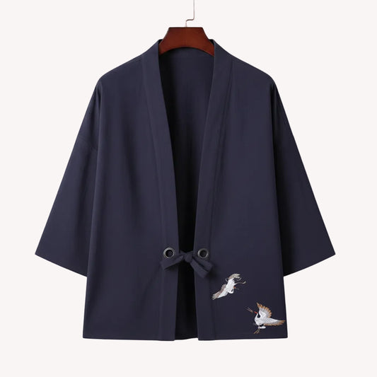 Robe Kimono Homme Style Chinois en Lin