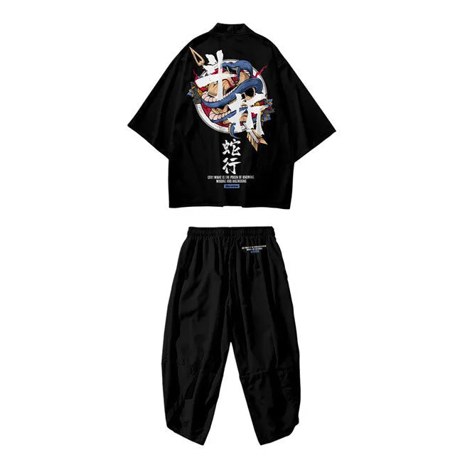 Ensemble Kimono Haori Homme : Style Japonais Oversize