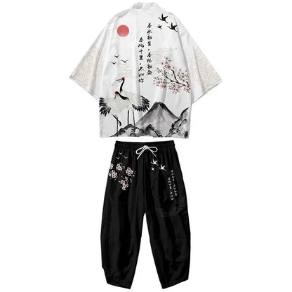 Ensemble 2 Pièces Style Kimono Oversize Homme