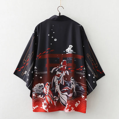 Kimono Samouraï Été Unisexe Style Harajuku