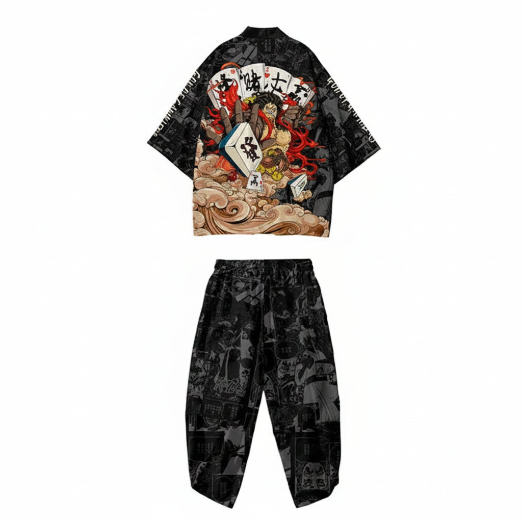Ensemble 2 Pièces Japonais Oversize