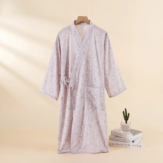 Pyjama Kimono Gaze de Coton Douceur Estivale